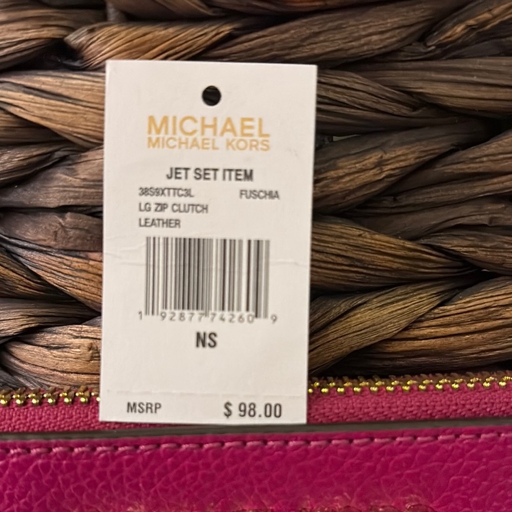 Michael Kors Pink Wristlet Clutch - Picture 2 of 4